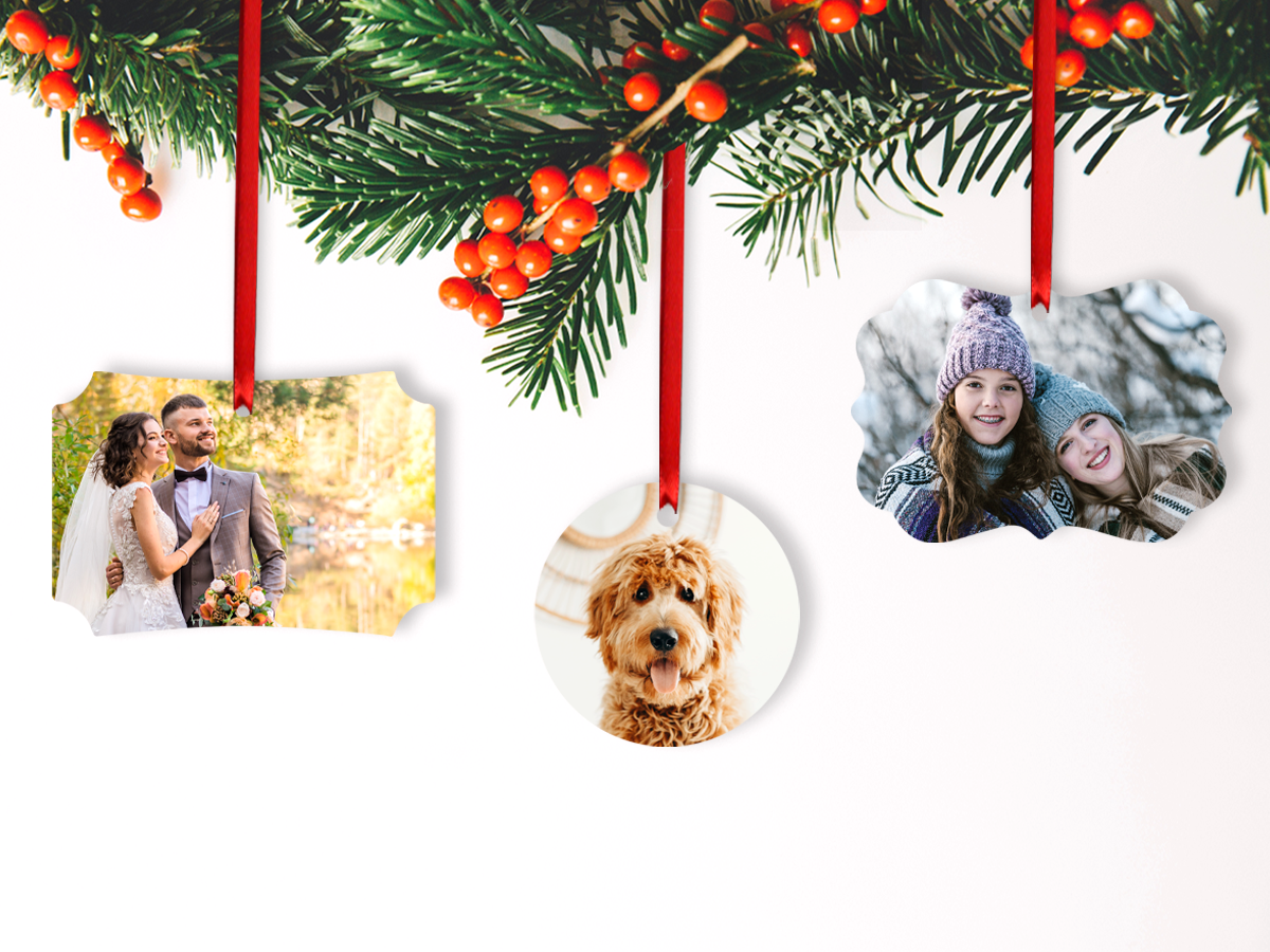 Personalized photo ornaments for every occasion.